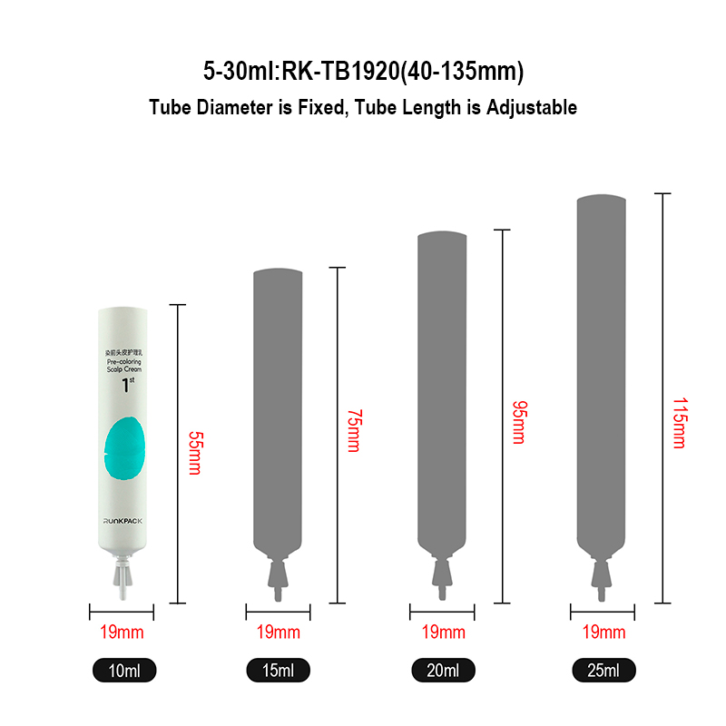 19mm twist off plastic tubes