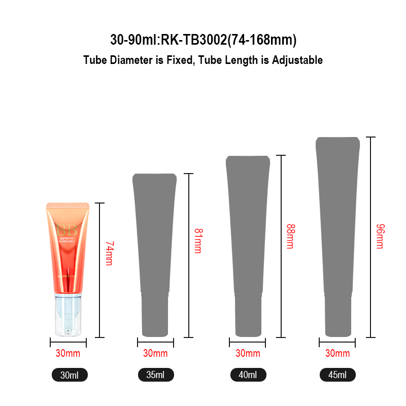 airless pump tubes for creams 