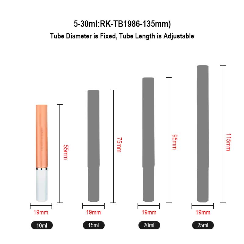 circle lip gloss tube
