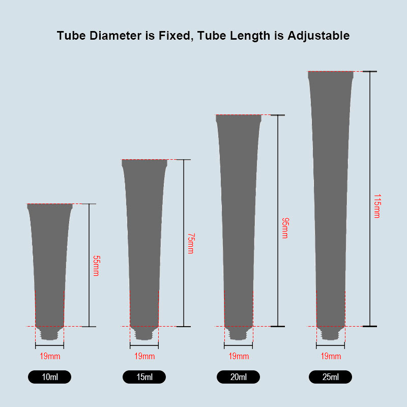 Elliptical rotating cap squeeze tube Elliptical rotating cap squeeze tube