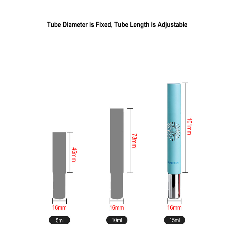 Runk cosmetic tube size